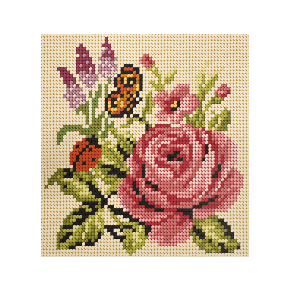 Esterilla Flores 15x15