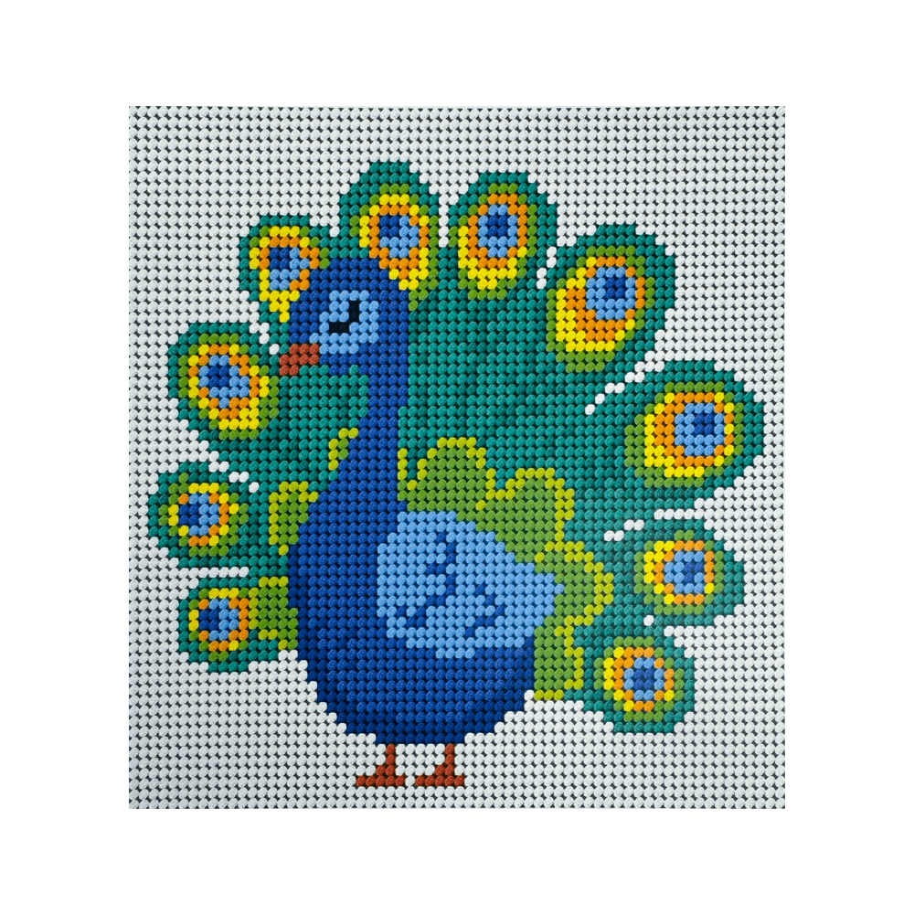 Esterilla Pavo Real 15x15